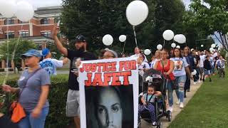 Friends and family march in Chicopee to remember Jafet Robles on the anniversary of his death
