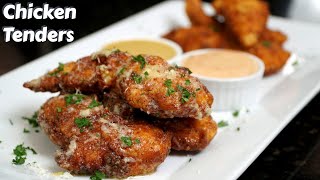 Quick & Easy Chicken Tenders 2 Ways | w/ Homemade Dipping Sauces