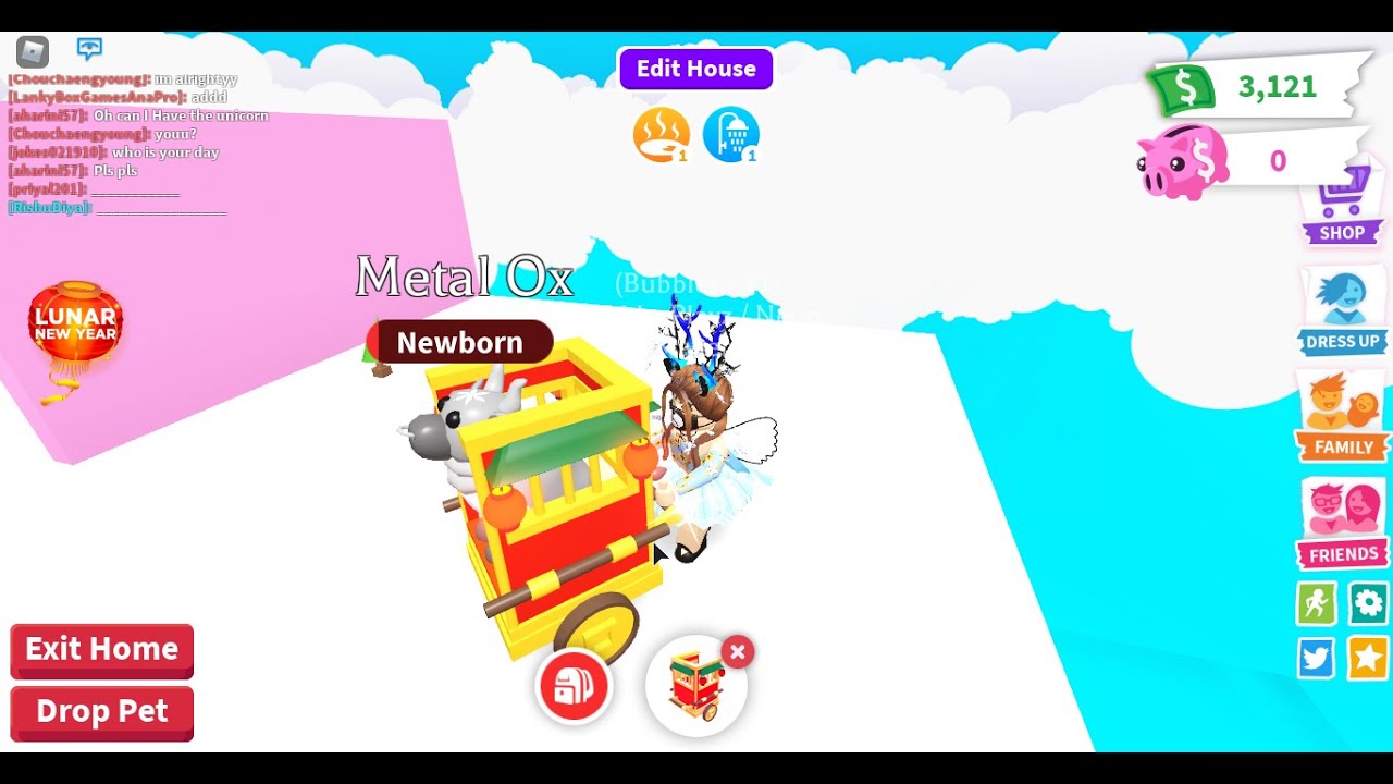 Adopt Me Lunar New Year Update!!With new pets,cars and toys!! I open ox boxes!!Do I get a Metal Ox?!