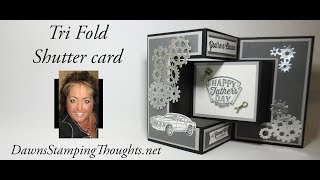 Tri Fold Shutter Card