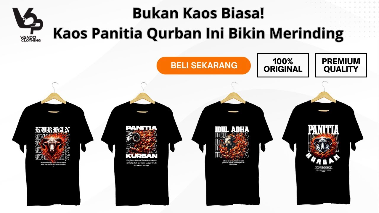 Inspirasi Kaos Panitia Qurban 2025 – Keren, Berani, Berapi!