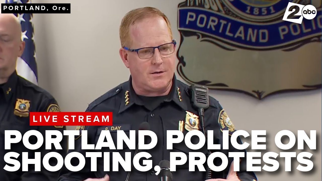 Portland Police press conference on border agent shooting 2 people in Oregon
