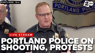 Portland Police press conference on border agent shooting 2 people in Oregon