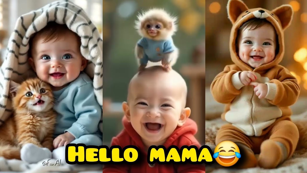 funniest laugh Moments 😂 | Baby Laughing Compilation😍 | Cute & funny Baby Saying Hello Papa 2026