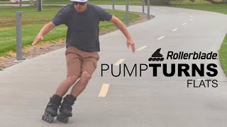 pump turns on rollerblades summer ski training (skate to ski)