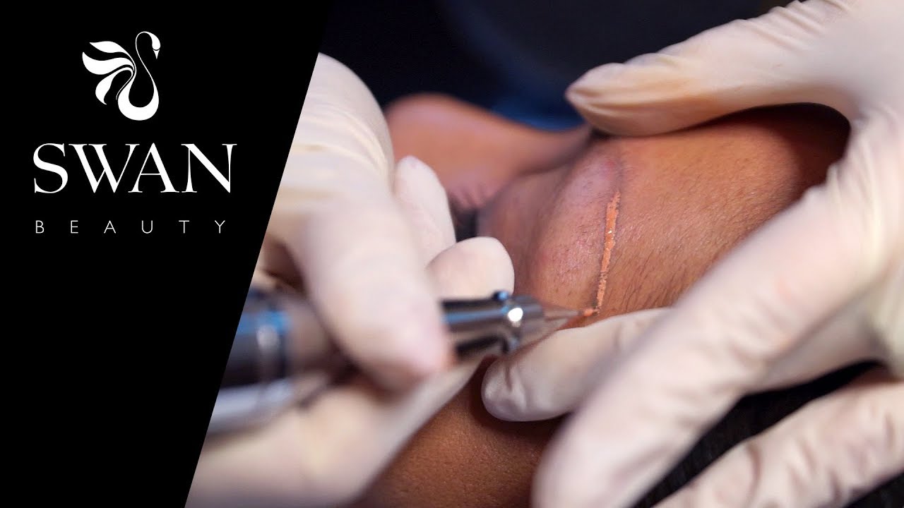 Augenbrauen Tätowierung entfernung bei Swan Beauty Berlin