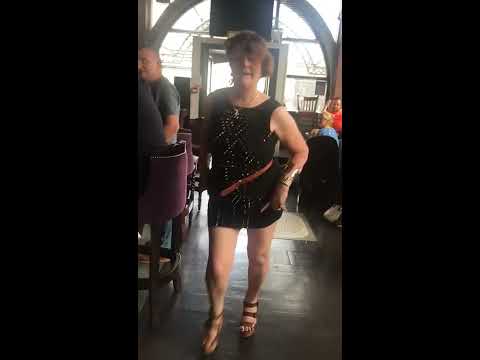 CRAZY DRUNK LADY IN BELFAST BAR.