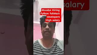 python  Full Stack Developer Job 2026 | Moody’s Hiring Now