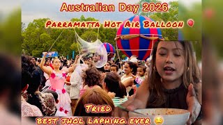 Australian day 2026|Tapari momo|best nepali fast food in Sydney|Parramatta|Hot air balloon canceled 
