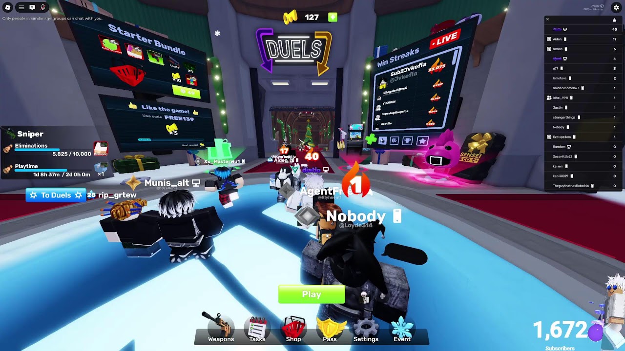 🔴Roblox Rivals - Grinding 10,000 Sniper Kills🔴 - YouTube
