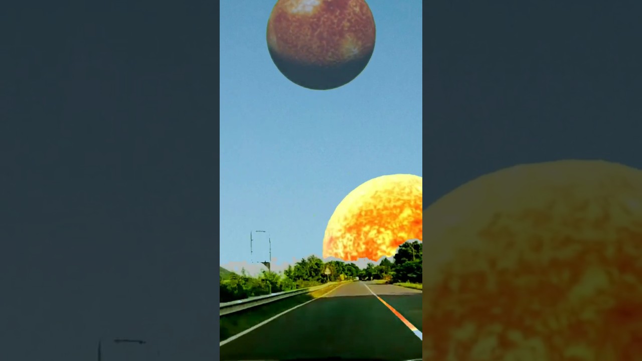 Planet falling to earth😱 Vfx video😱Planet video 