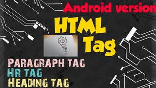 HTML ANDROID VERSION TUTORIAL : 03