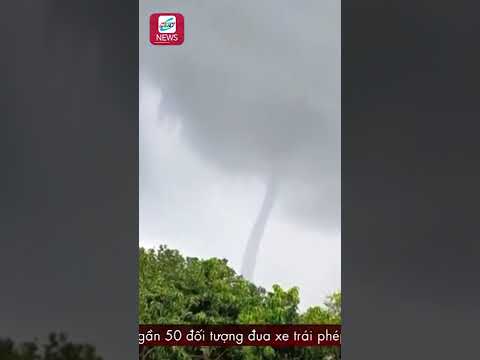 Video Vòi rồng xuất hiện ở Đồng Nai - Tin 60 Giây #shorts - youtube