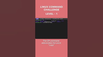 Level 1 - Linux Command Challenge #linux #macOS #cmd #terminal #learning #challenge #challengeshorts