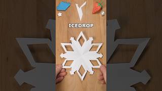 ICEDROP SNOWFLAKE ❄️ EASY CHRISTMAS DIY PAPERCRAFT | INCLART