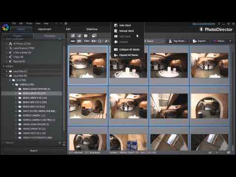 PhotoDirector 6 - Organize Your Photo Collection More Efficiently with Stacks