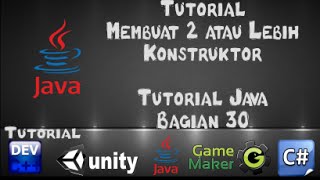 Tutorial Java dengan Netbeans - 30 Tutorial Membuat 2 atau Lebih Konstruktor