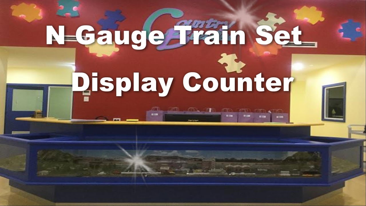 N Gauge Model Train set Day Care Centre display counter