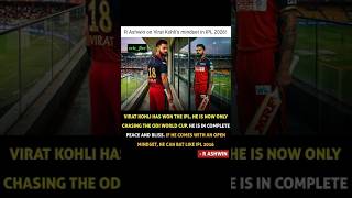 R Ashwin on Virat Kohli's mindset in IPL 2026!