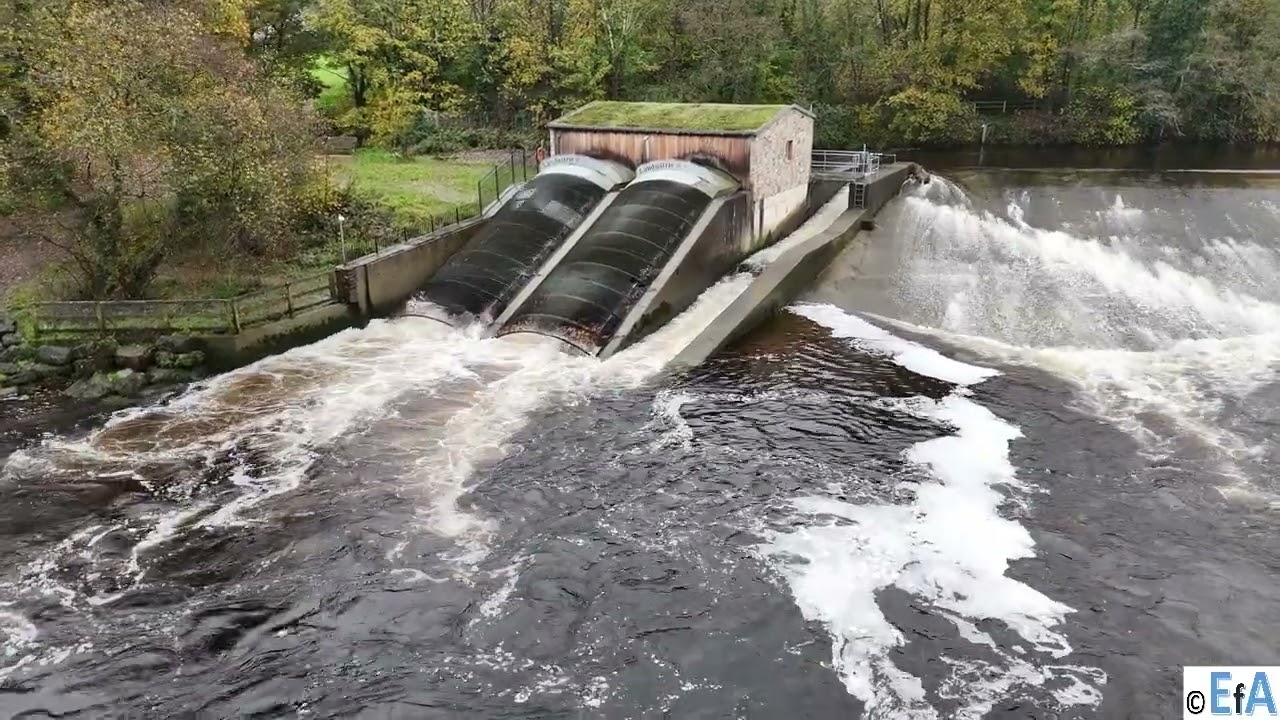 Devon - Totnes - River Dart - Weir - Hydro Generation - Archimedes - Brunel - Chimney - 20251115