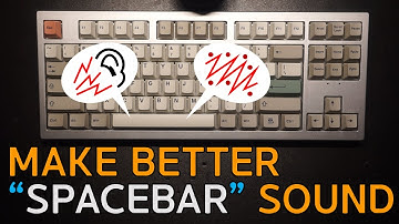 How to make better "SPACEBAR" sound : Lube & taping 3 types of keyboard stabilizers