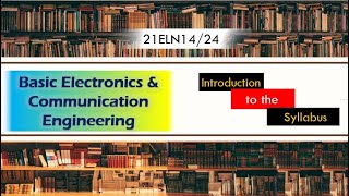 First year Engineering syllabus | Basic Electronics and communication En | VTU new syllabus for 2021