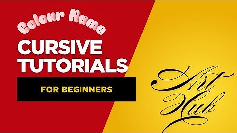 How to write Colour Name in Cursive Style #joining #handwriting #script #colournames #copperplate 