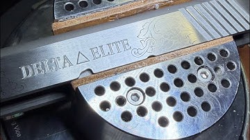 Hand Engraving a Fake Steel Delta Elite