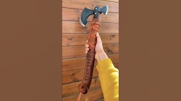 Check this amazing Axe 🪓 | beautiful axe review #blacksmith #knifemaking #shorts