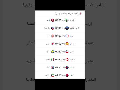 مباريات اليوم الخامس لكأس العالم لكرة اليد 2025 وترتيب المجموعات