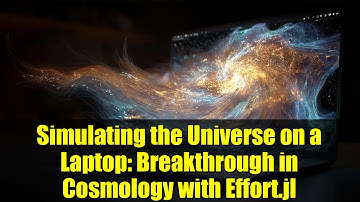 Simulating the Universe on a Laptop: Breakthrough in Cosmology with Effort.jl