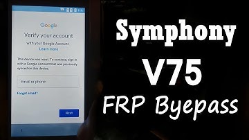 Symphony V75 frp bypass Or Symphony V75 google Account Bypass 100% working 2020