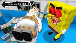 WHAT HAPPENED TO SANDY IN HOSPITAL in Minecraft! Sponge Bob vs Sandy - Gameplay