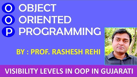 Visibility Levels in OOP in Gujarati | What is object-oriented programming (OOP) | In Gujarati.