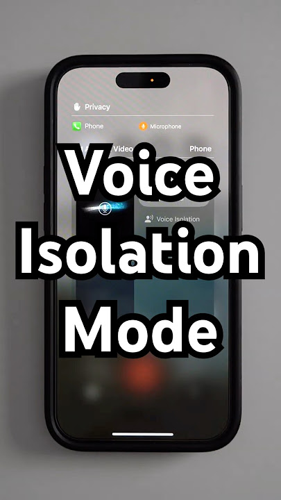iPhone Voice Isolation Mode #iphonetips