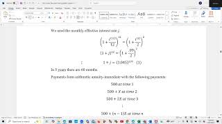 Actuarial Exam FM Prep Lesson 119:  SOA Sample Question 314 (Equation of Value, Arithmetic Annuity)