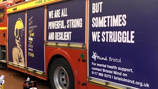 Mental Health Awareness Artwork added to Avon Fire & Rescue Fire Appliances