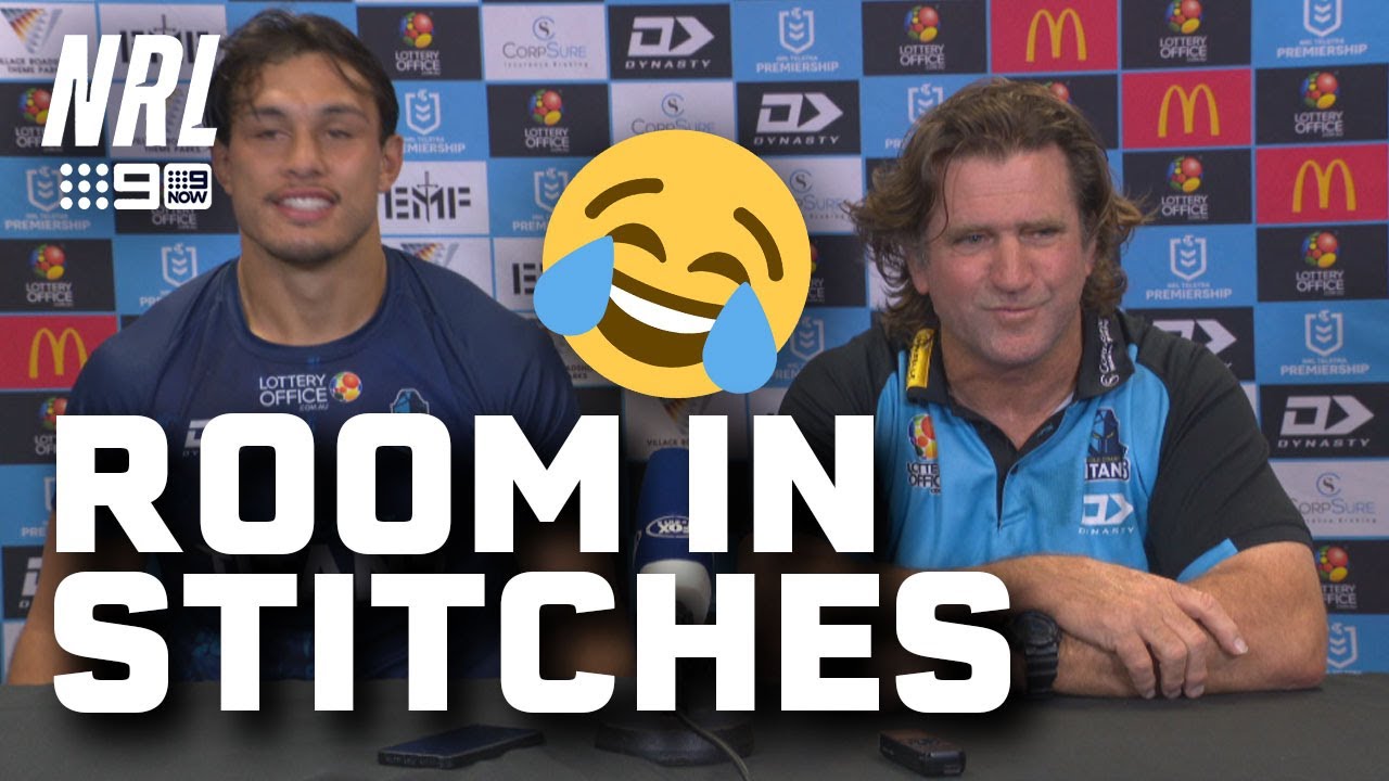 Des Hasler leaves room of journalists in stitches: NRL Presser | NRL on Nine