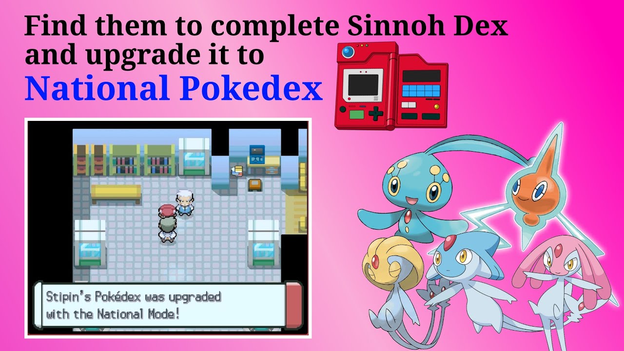 How To Get the National Pokédex in Pokémon Platinum - Guide Strats