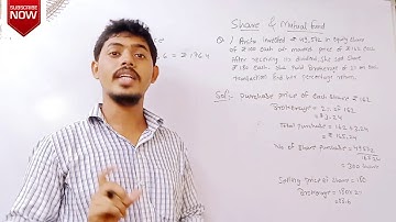 Share & Mutual Funds l FYBCOM Sem 1(Maths-Stats)l Chapter 1 l Q.11 l Bonus & Split Share lMukund Sir