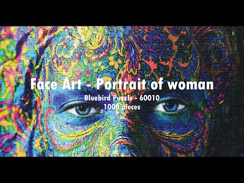 Puzzle Face Art - Portrait of woman - 1000 pièces -Art-by-Bluebird-60010