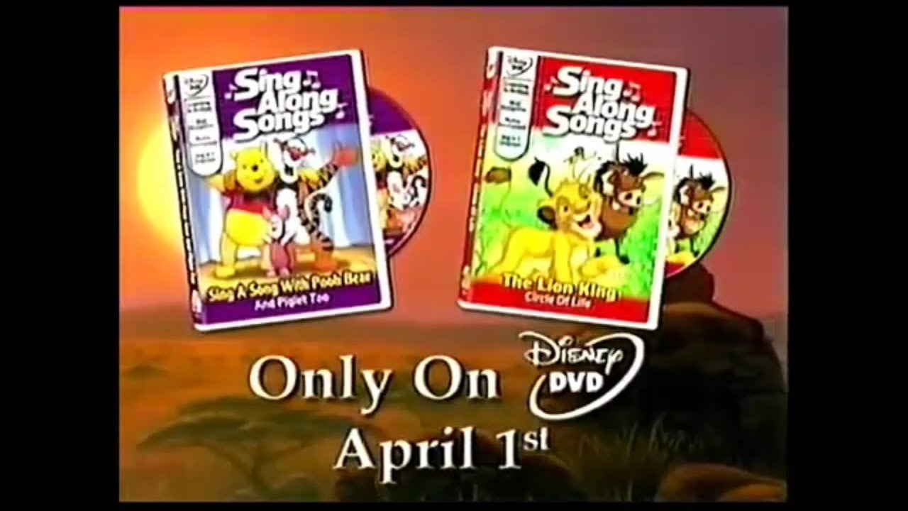 Disney DVD Sing Along Songs Promo Trailer Reversed YouTube