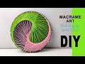 Macrame cord art wall hanging home decorating ideas | craft ideas | Diy crafts | Diy projects