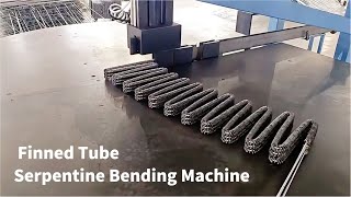 Crimp L type Aluminum Steel Finned Tube Serpentine Bending Machine for Condenser