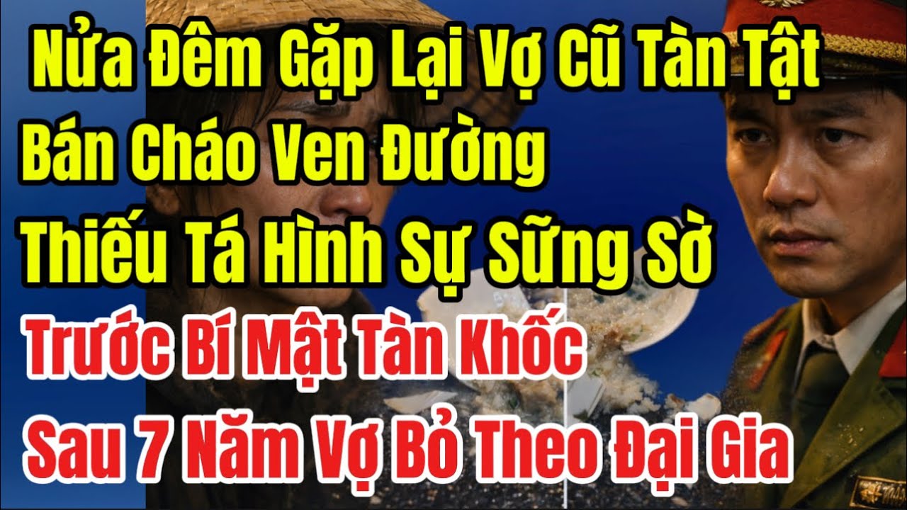 Nửa Đêm Gặp Lại Vợ Cũ Tàn Tật Bán Cháo Vỉa Hè, Thiếu Tá Hình Sự Ngã Quỵ Trước Bí Mật Đau Đớn