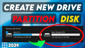 How to Create NEW PARTITION in Windows 11/10 - SSD/HDD [2025] Make New Disk Drive D/E