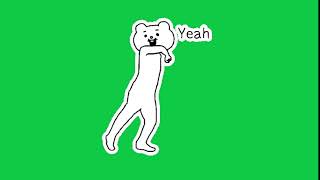 Betakkuma Yeah Green Screen Dance - Graphics For Videos Editing