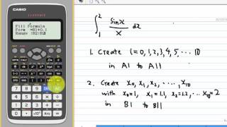 Simpson rule with CASIO Spreadsheet Net Worth