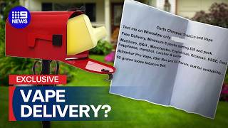 Shocking lengths sellers are using to sell illegal vapes | 9 News Australia