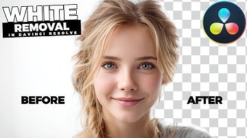 How To REMOVE White BACKGROUNDS In Davinci Resolve